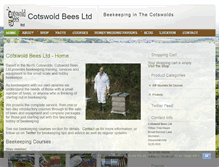 Tablet Screenshot of cotswoldbees.co.uk